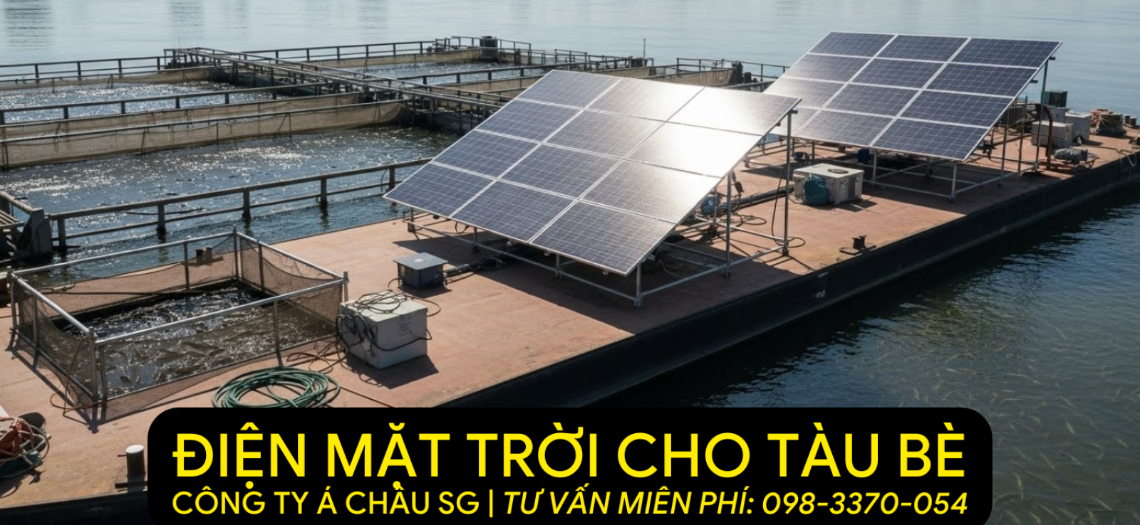 Á CHÂU SG 0983370054 ĐIỆN MẶT TRỜI CHO TÀU BÈ